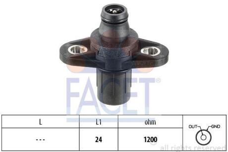 Датчик распредвала MB C-Class W202, E-Class W210, G-Class W463/SsangYong Korando (96-) (9.0112) FACET 90112