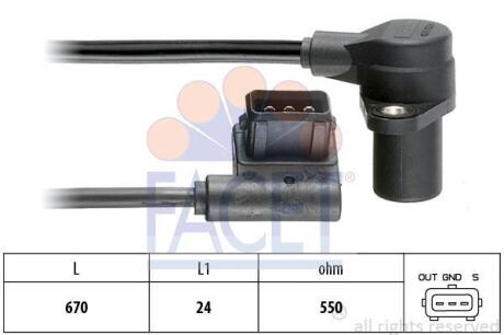 Датчик обертів коленвала Bmw 3 touring 325 i (87-93) (9.0485) FACET 90485