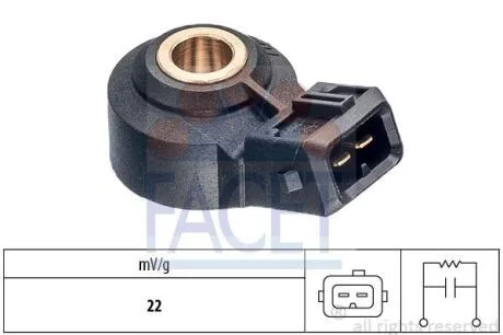 Датчик детонації Nissan Navara 2.5 DCi (05-), Qashqai (07-), X-Trail (13-) (9.3234) FACET 93234