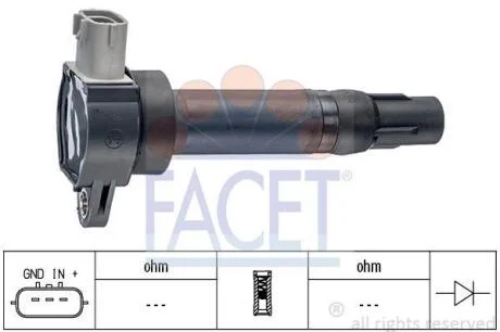 Котушка запалення Mitsubishi Colt vi 1.1 (04-12) (9.6405) FACET 96405