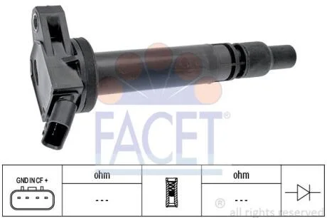 Котушка запалення Toyota Verso s 1.33 (nsp120_) (10-16) (9.6437) FACET 96437