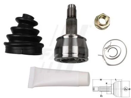 ШРУС Fiat Doblo (09-), Panda II 1.3d FAST FT25073K