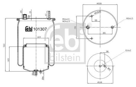 Подушка амортизуюча FEBI BILSTEIN 101307