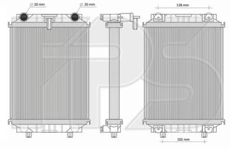 Радіатор охолодження FPS FP 12 A820
