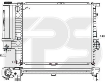 Радіатор охолодження FPS FP 14 A18
