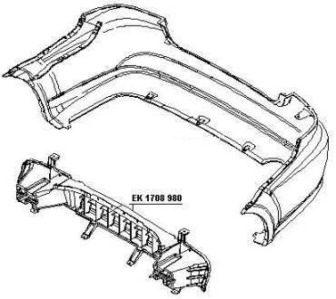 Бампер FPS FP 1708 951