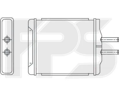 Радіатор пічки FPS FP 17 N184