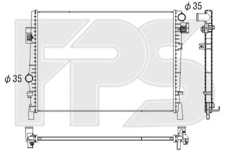 Радіатор охолодження FPS FP 24 A558