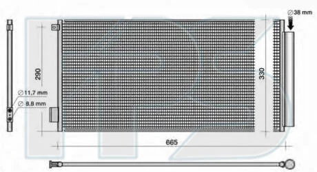 Конденсатор кондиціонера FPS FP 26 K447
