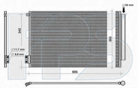 Конденсатор кондиціонера FPS FP 26 K448