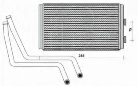 Радіатор пічки FPS FP 26 N54