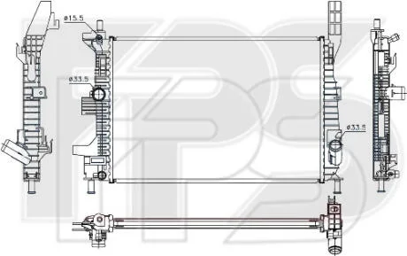 Радіатор охолодження FPS FP 28 A334