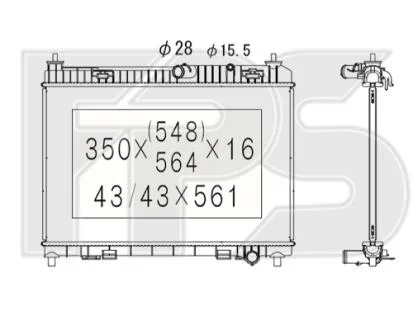 Радіатор охолодження FPS FP 28 A480