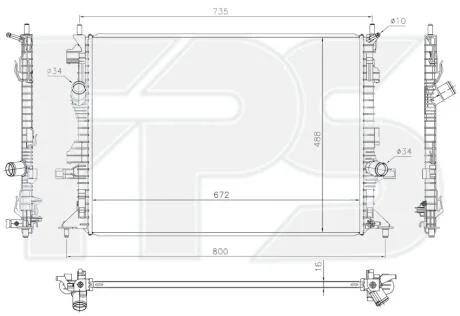 Радіатор охолодження FPS FP 28 A869