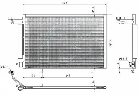 Конденсатор кондиціонера FPS FP 28 K068