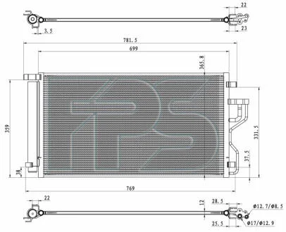 Конденсатор кондиціонера FPS FP 32 K45