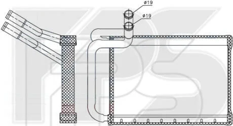 Радіатор пічки FPS FP 32 N212