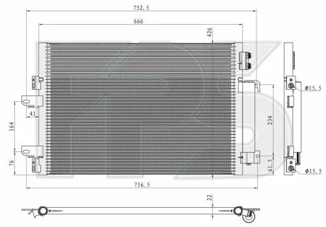 Конденсатор кондиціонера FPS FP 38 K285