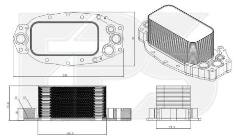 Радіатор масляний FPS FP 43 B10
