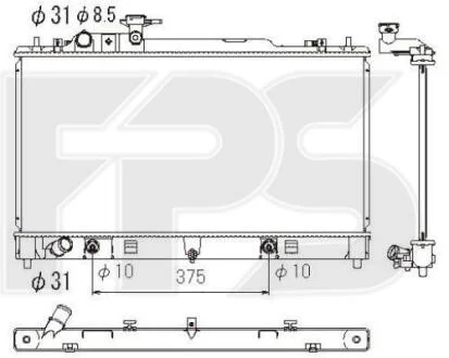 Радіатор охолодження FPS FP 44 A851