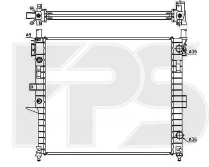 Радіатор охолодження FPS FP 46 A242