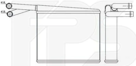 Радіатор пічки FPS FP 46 N64