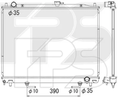 Радіатор охолодження FPS FP 48 A136