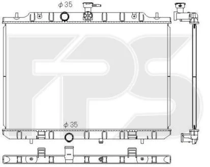 Радіатор охолодження FPS FP 50 A1348