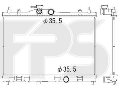 Радіатор охолодження FPS FP 50 A840