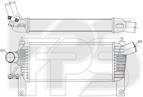 Радіатор наддуву FPS FP 50 T02