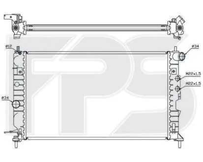 Радіатор охолодження FPS FP 52 A287