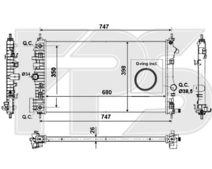Радіатор охолодження FPS FP 52 A483