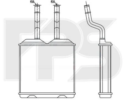 Радіатор пічки FPS FP 52 N36