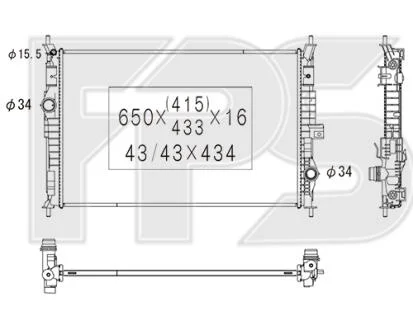 Радіатор охолодження FPS FP 54 A512