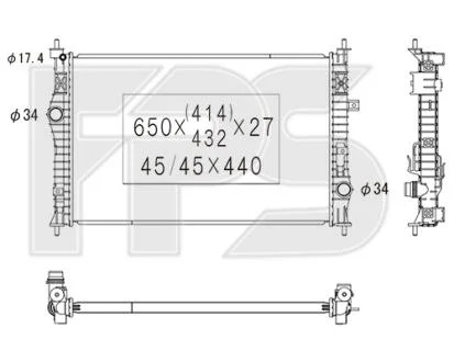 Радіатор охолодження FPS FP 54 A541