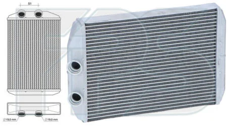 Радіатор пічки FPS FP 56 N261