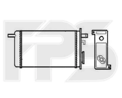 Радіатор пічки FPS FP 56 N49
