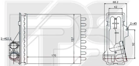 Радіатор пічки FPS FP 56 N83