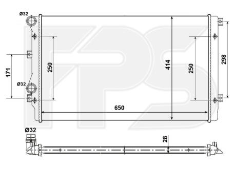 Радіатор охолодження FPS FP 62 A470