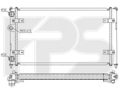 Радіатор охолодження FPS FP 62 A498