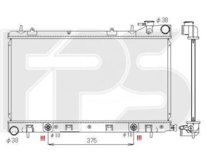 Радіатор охолодження FPS FP 67 A1399