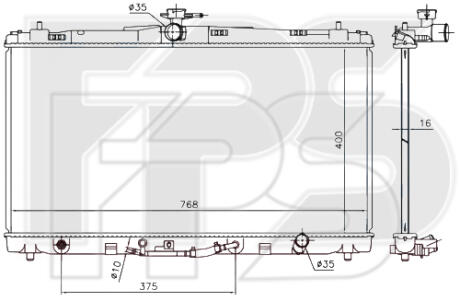 Радіатор охолодження FPS FP 70 A101