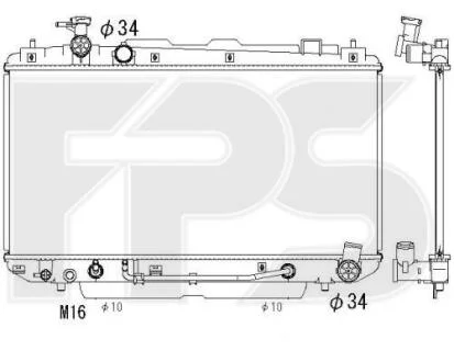 Радіатор охолодження FPS FP 70 A1294