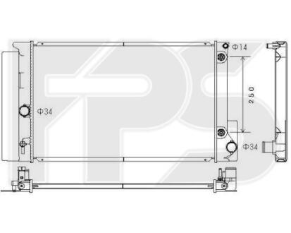 Радіатор охолодження FPS FP 70 A1326