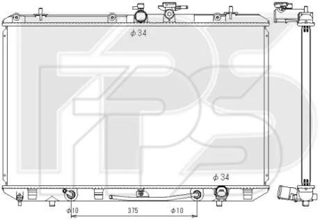 Радіатор охолодження FPS FP 70 A217