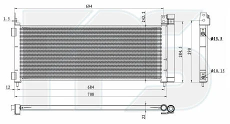 Конденсатор кондиціонера FPS FP 70 K386