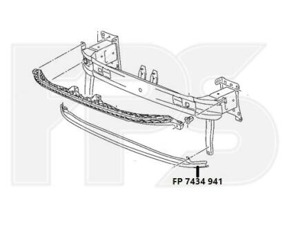 Кріплення бампера FPS FP 7434 941