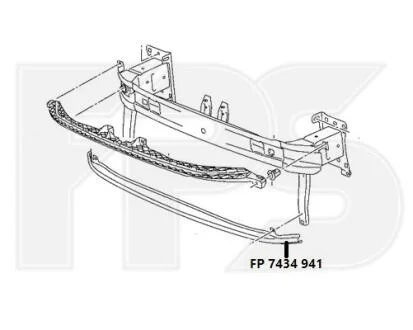 Кріплення бампера FPS FP 7434 941