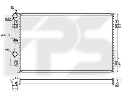 Радіатор охолодження FPS FP 74 A382