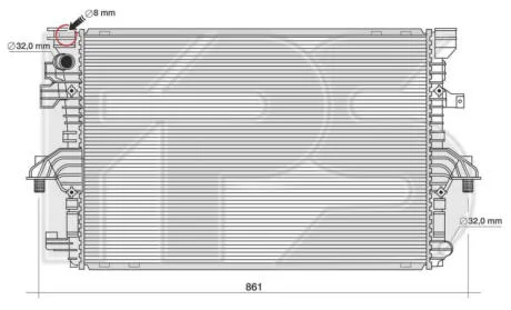Радіатор охолодження FPS FP 74 A785